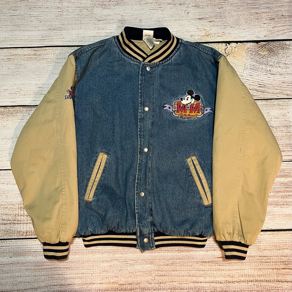 Vintage Disney Mickey Mouse Bomber Varsity Jacket - Picture 1 of 11